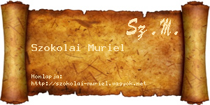 Szokolai Muriel névjegykártya